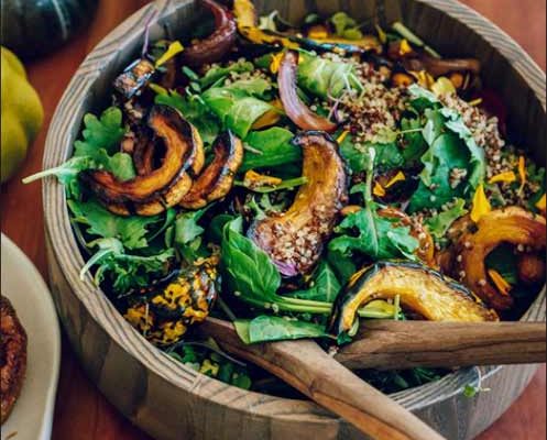 vibrant healthy local sustainable salad from bayview san francisco