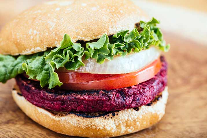 delicious organic plant-based burger in San Francisco