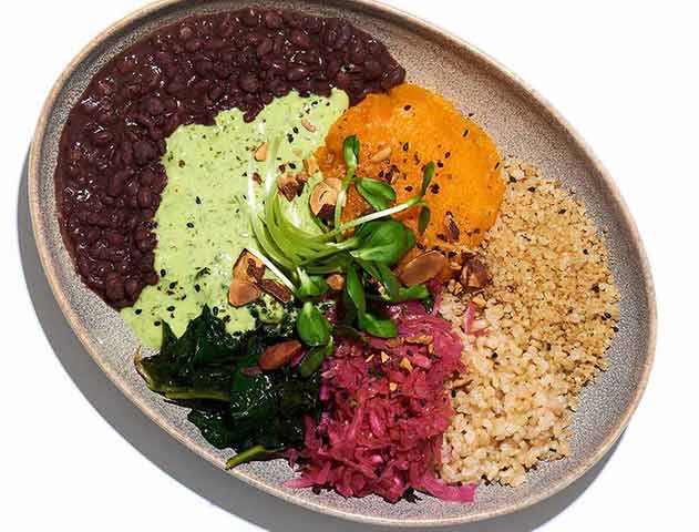 organic macrobiotic vegan healthy dish in San Francisco Cafe Gratitude