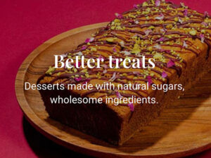 app feature to find healthier desserts and better-for-you treats with natural unrefined sugars and whole food ingredients