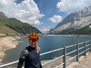 Leigh Balkom road cycling holiday Canazei Dolomites 2022