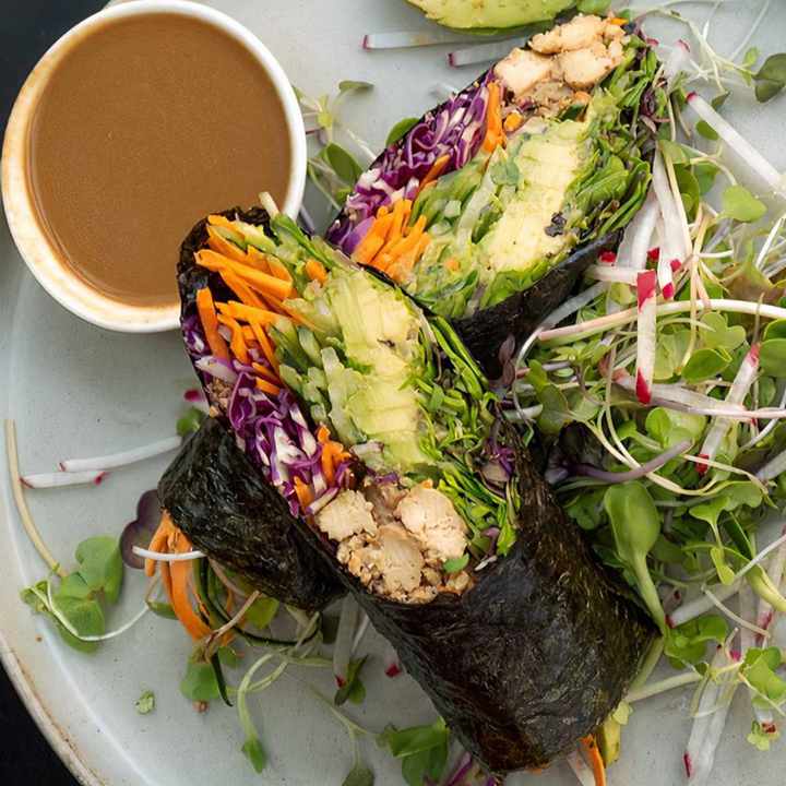 Beloved Cafe NYC nutrient-dense Rainbow Nori Wrap