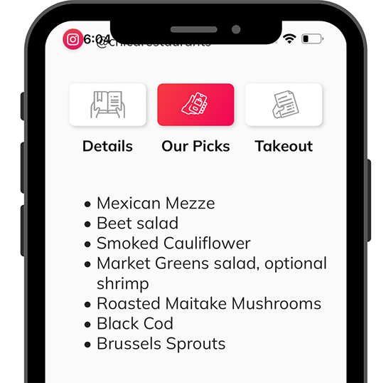 Healthy Anywhere app restaurant dish recommendations selected by a nutritionist