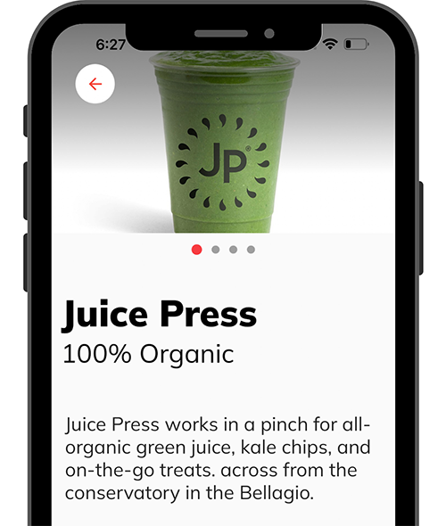 Find the best options for all-Organic green juices and smoothies in Las Vegas to help with hydration and hangovers. Use the Healthy Anywhere app.