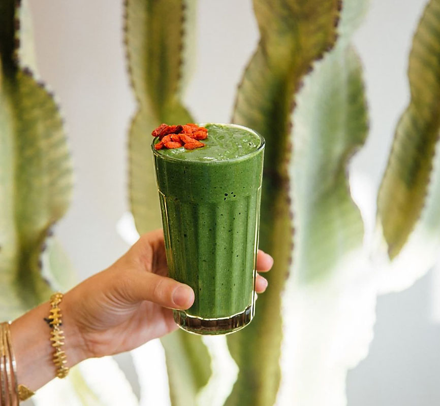 Green Smoothies & Cold-pressed juice envisioned for Marche Organic Market & Cafe (Austin & Beyond)