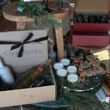 Holiday Gift Boxes at Ojai Roots Farm Market in Ojai, CA